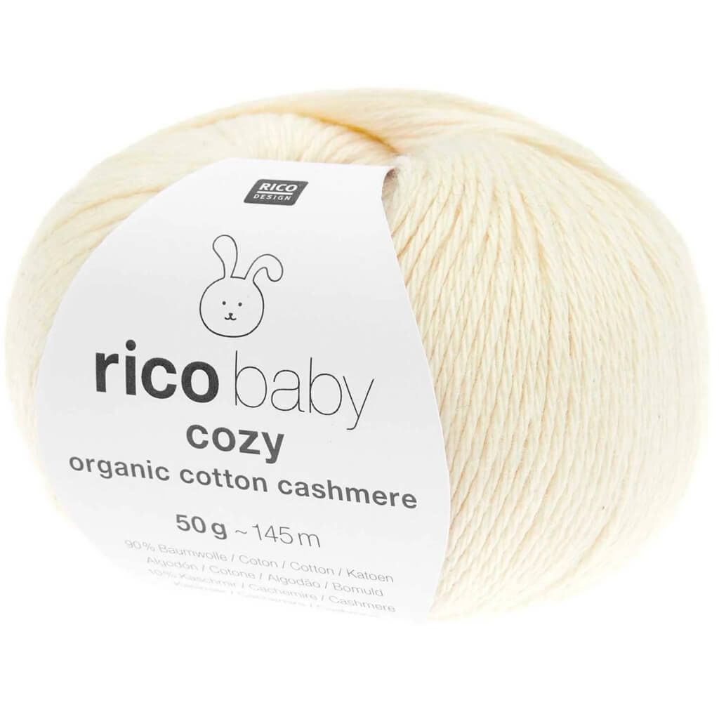 Rico Design 001 - Creme Rico Design Baby Cozy Organic Cotton Cashmere Lieblingsgarn