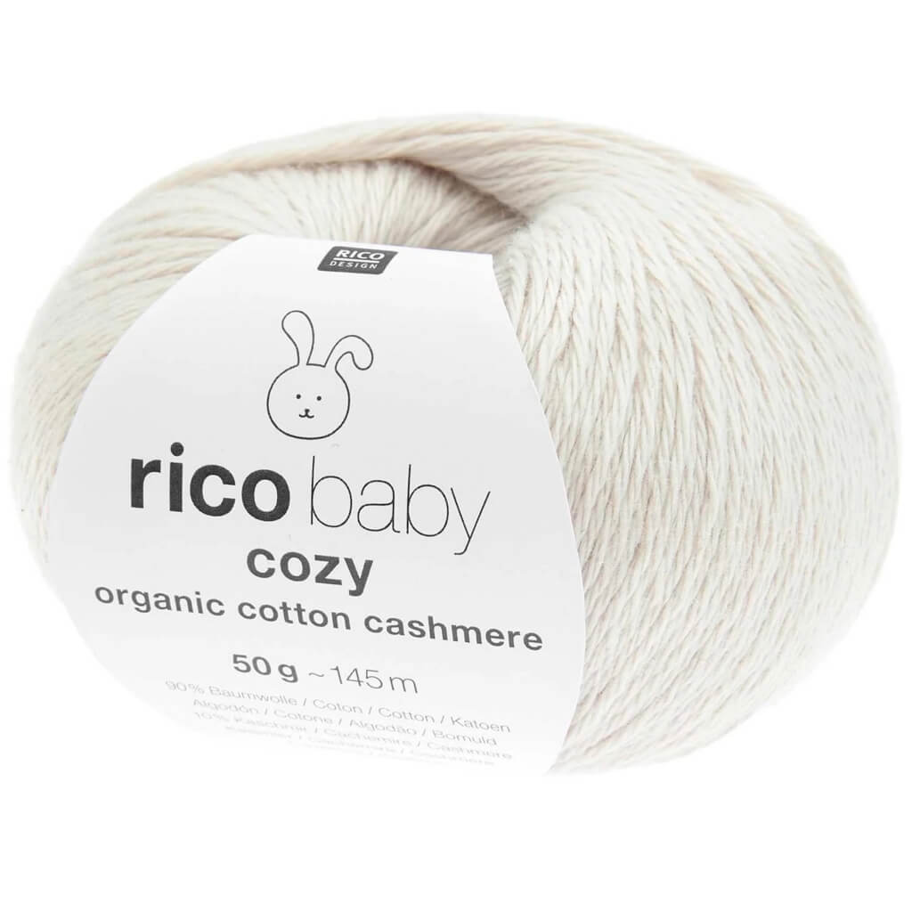 Rico Design 002 - Natur Rico Design Baby Cozy Organic Cotton Cashmere Lieblingsgarn