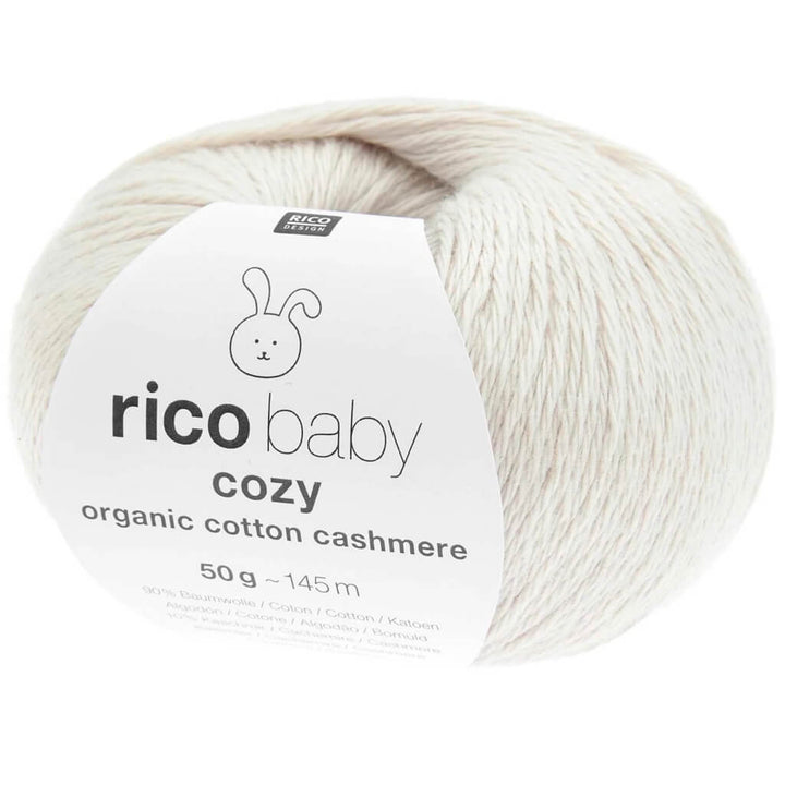 Rico Design 002 - Natur Rico Design Baby Cozy Organic Cotton Cashmere Lieblingsgarn