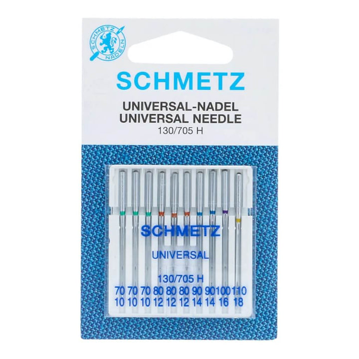 Schmetz Sortiert 70/10-110/18 Schmetz 130/705 H Universal Nadeln - 10-er Set Lieblingsgarn