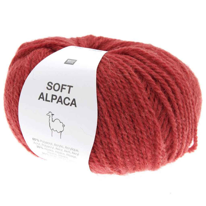 Rico Design 010 - Rot Rico Design Soft Alpaca 50g Lieblingsgarn