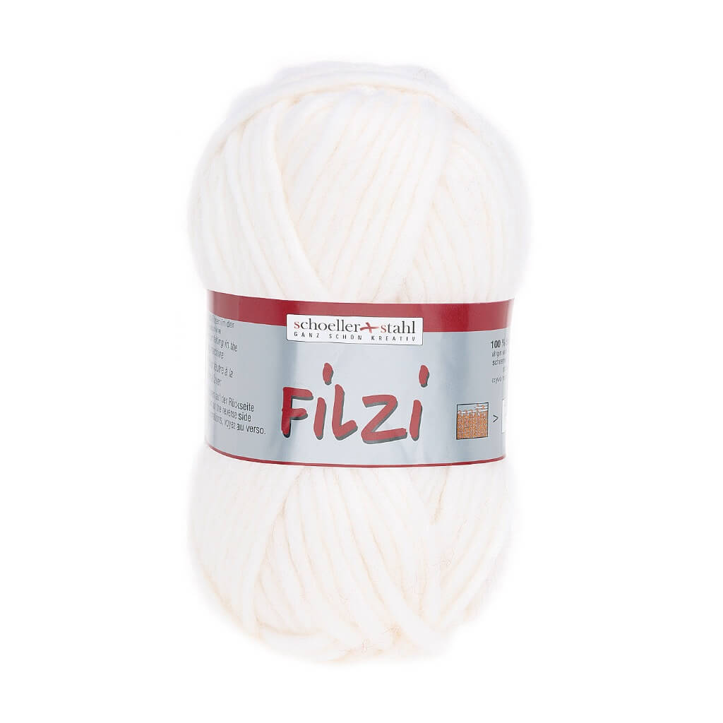 Schoeller + Stahl 01 - Weiss Schoeller+Stahl Filzi Uni 50g - Strickfilzwolle Lieblingsgarn