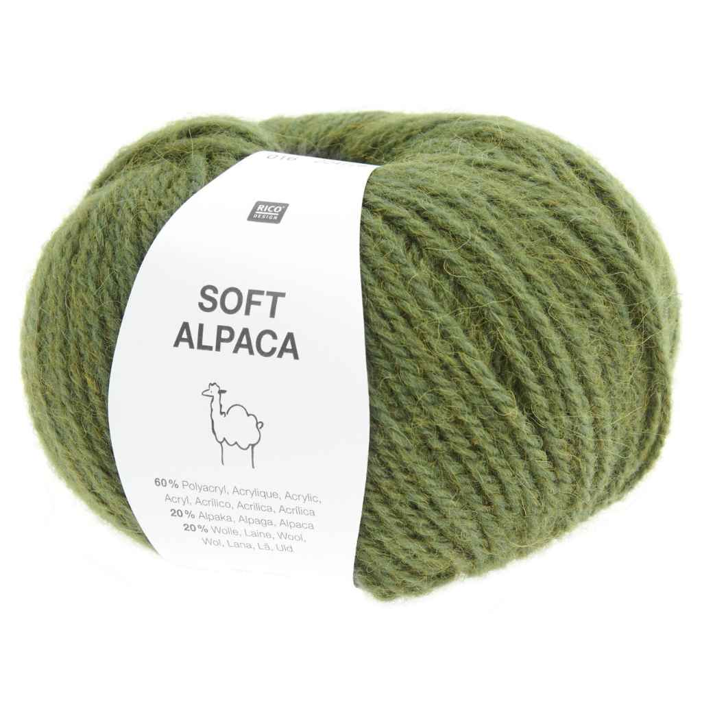 Rico Design 017 - Oliv Rico Design Soft Alpaca 50g Lieblingsgarn