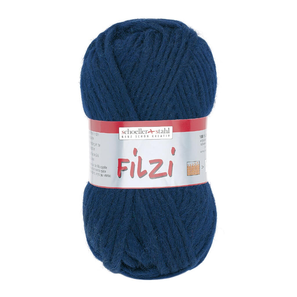 Schoeller + Stahl 04 - Marine Schoeller+Stahl Filzi Uni 50g - Strickfilzwolle Lieblingsgarn