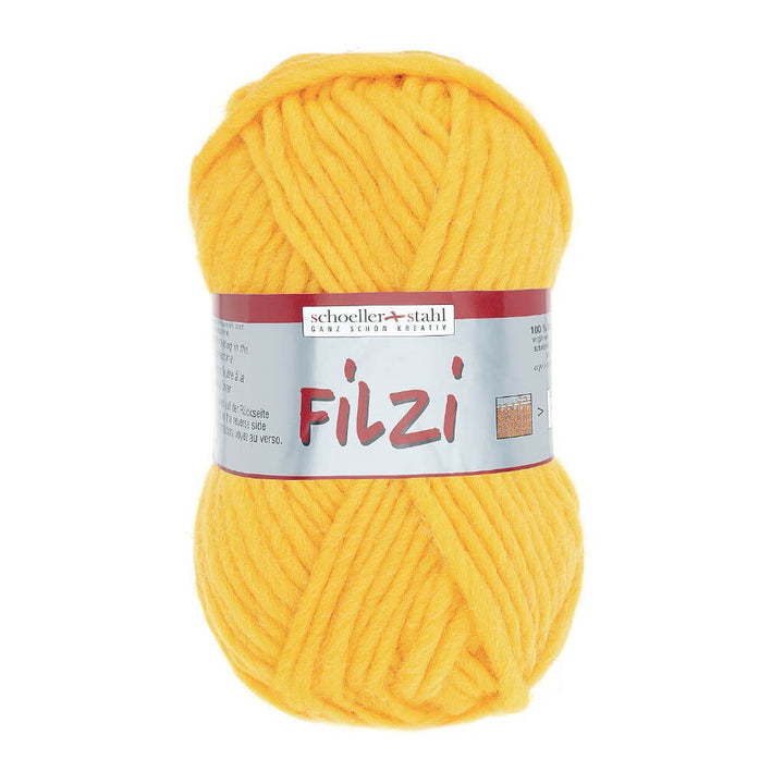 Schoeller + Stahl 06 - Gelb Schoeller+Stahl Filzi Uni 50g - Strickfilzwolle Lieblingsgarn