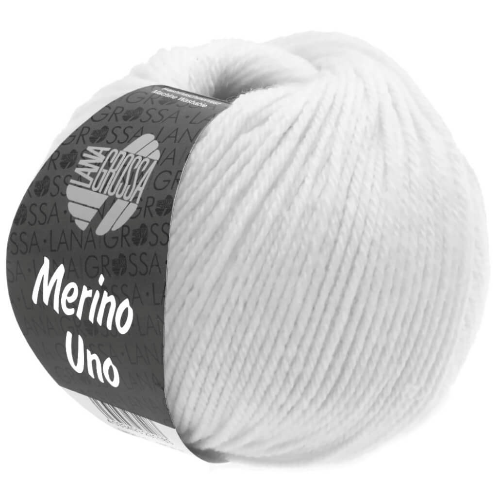 Lana Grossa 1 - Weiß Lana Grossa Merino Uno 50 g Lieblingsgarn