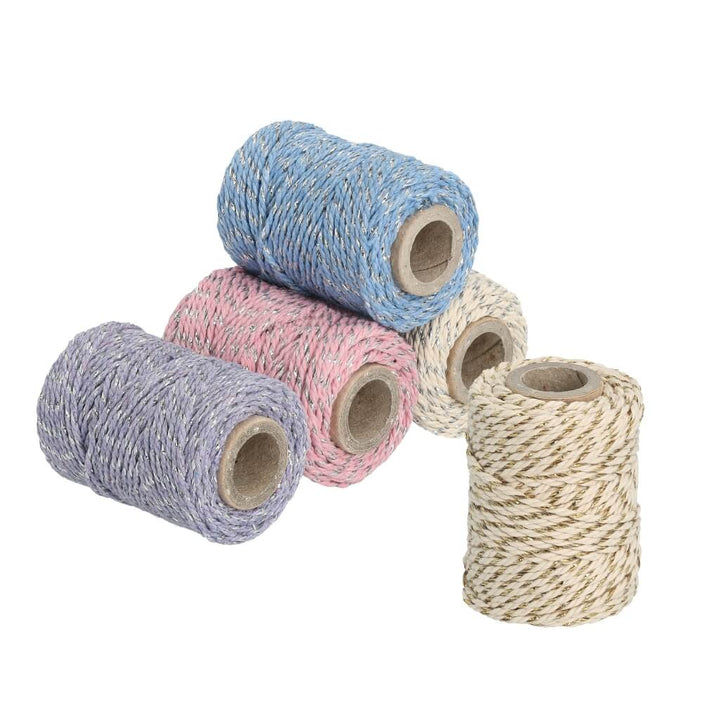 Lieblingsgarn Lieblingsgarn Filani - Metallic Set aus 5 x Makramee Garn 1mm Lieblingsgarn