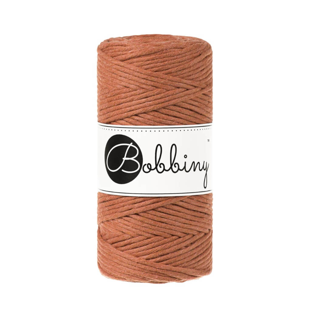 Bobbiny Makramee Terracotta Bobbiny Makramee Garn 3mm Lieblingsgarn