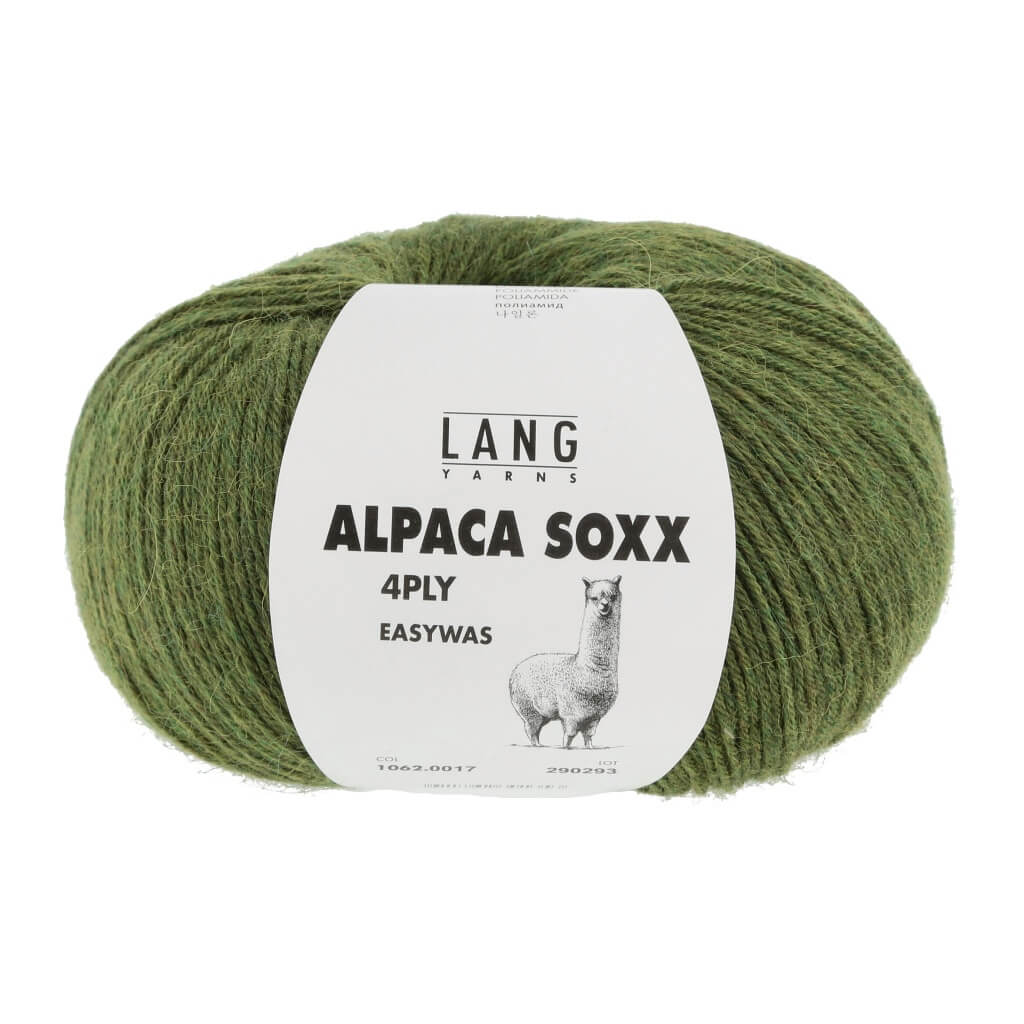Lang Yarns 1062.0017 - Grün Mélange Lang Yarns Alpaca Soxx 4-fach - 100g Lieblingsgarn