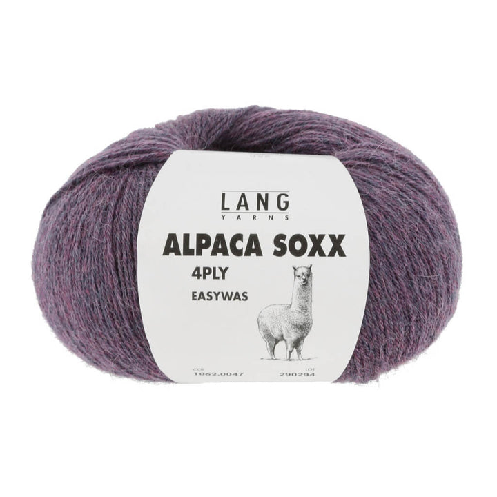Lang Yarns 1062.0047 - Violett Mélange Lang Yarns Alpaca Soxx 4-fach - 100g Lieblingsgarn