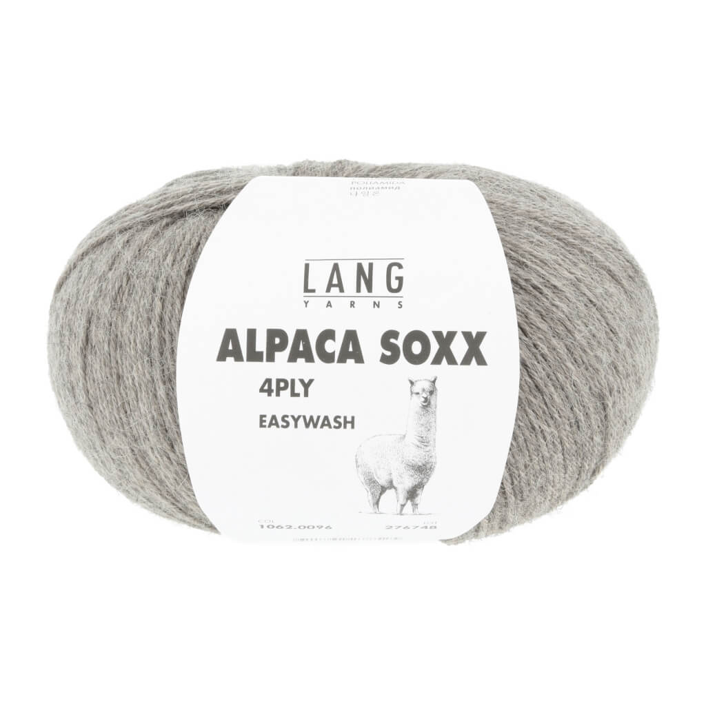 Lang Yarns 1062.0096 - Hellbraun Mélange Lang Yarns Alpaca Soxx 4-fach - 100g Lieblingsgarn