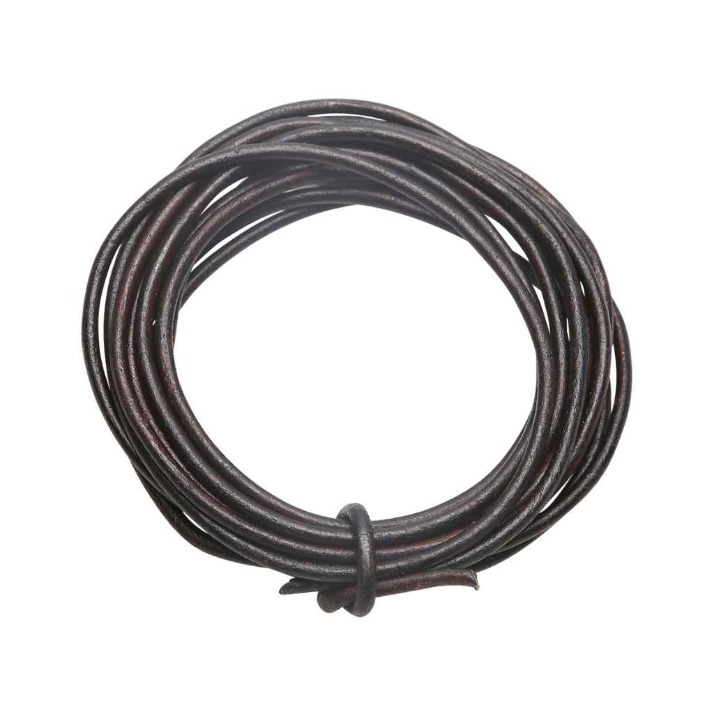 Go Handmade Dark Brown Go handmade Leather String 2mx2mm Lieblingsgarn