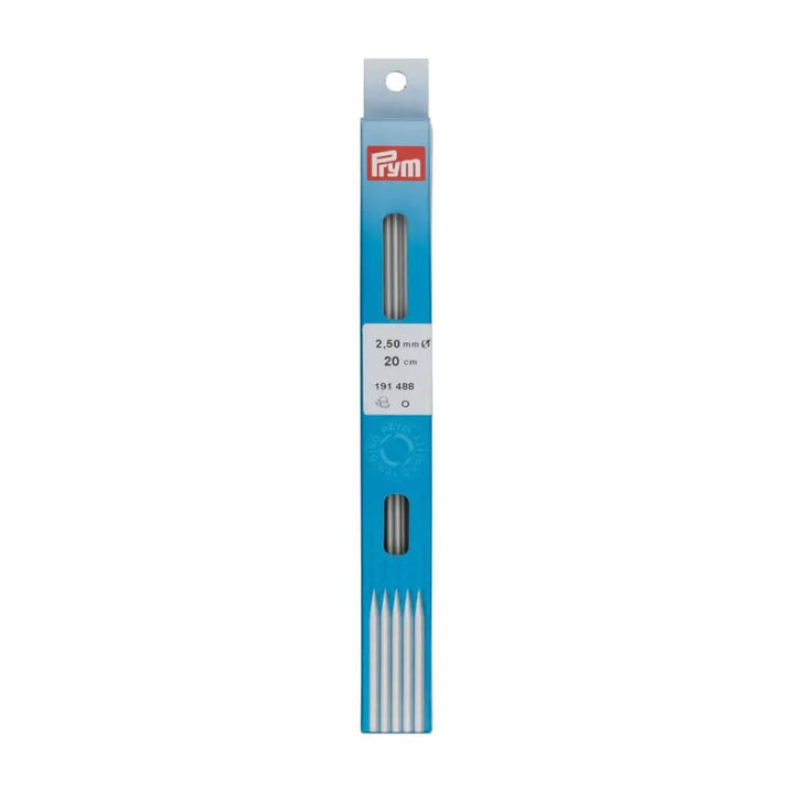 Prym 20 cm / 2,5 Prym Strumpfstricknadeln ALU 10 - 40 cm Lieblingsgarn