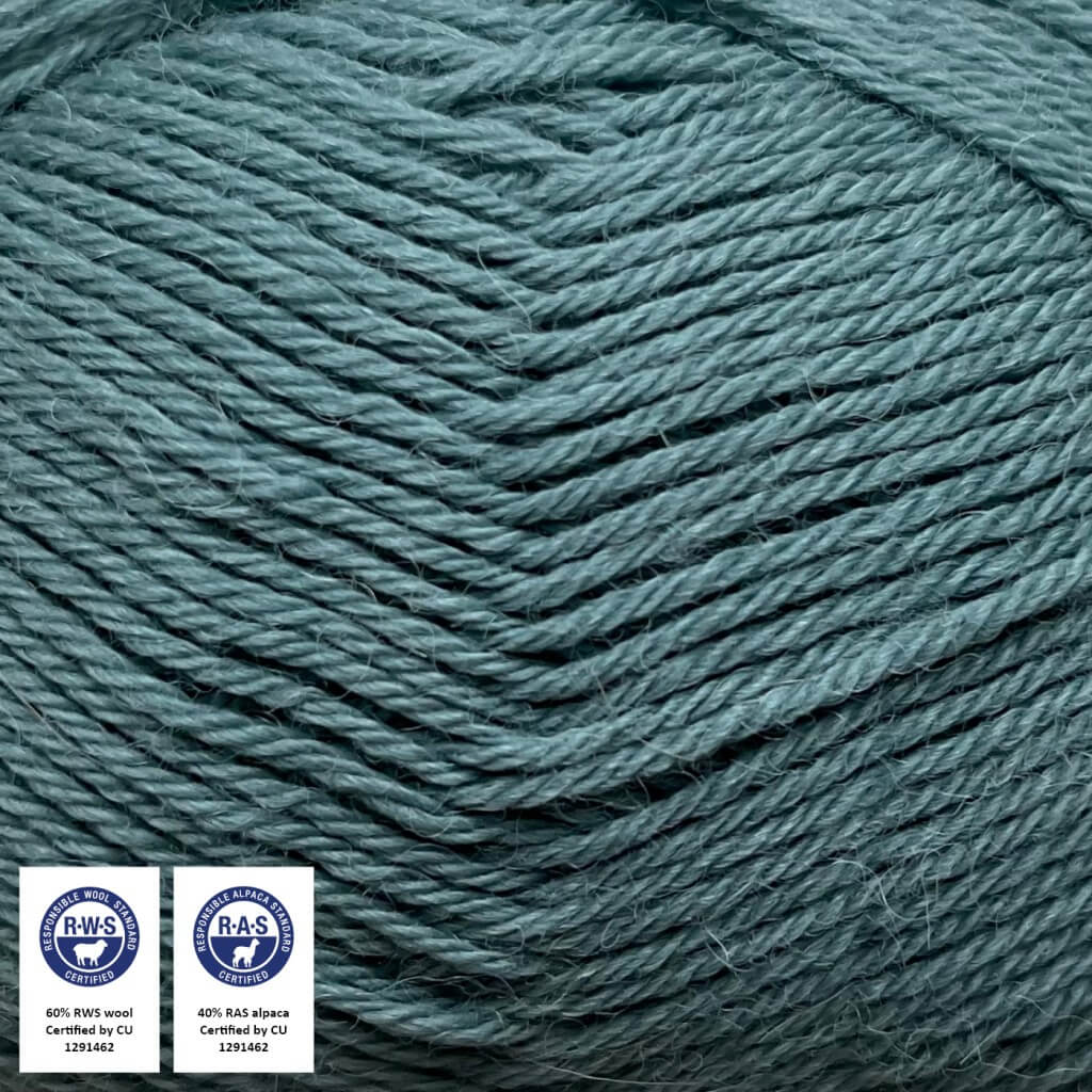CaMaRose Lovfald, Farbe 1442 Støvet Blågrøn – Alpaka und Merino bei Lieblingsgarn