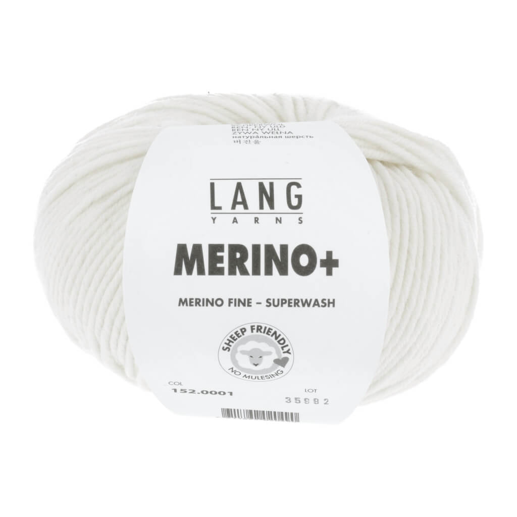 Lang Yarns 152.0001 - Weiss Lang Yarns Merino+ - 50g Lieblingsgarn