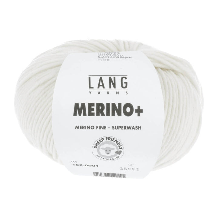 Lang Yarns 152.0001 - Weiss Lang Yarns Merino+ - 50g Lieblingsgarn
