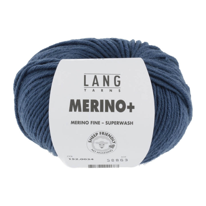 Lang Yarns 152.0034 - Rauchblau Lang Yarns Merino+ - 50g Lieblingsgarn