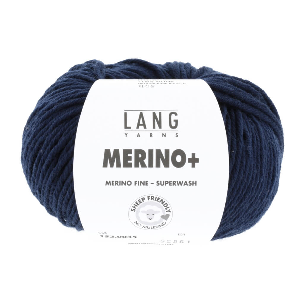 Lang Yarns 152.0035 - Marine Lang Yarns Merino+ - 50g Lieblingsgarn
