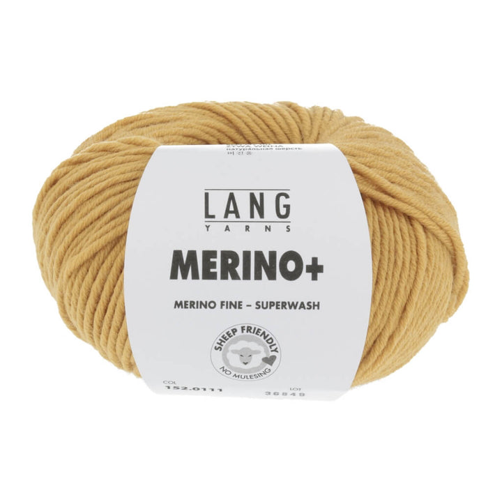 Lang Yarns 152.0111 - Ocker Lang Yarns Merino+ - 50g Lieblingsgarn