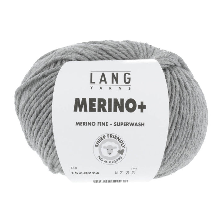 Lang Yarns 152.0224 - Grau Mélange Lang Yarns Merino+ - 50g Lieblingsgarn