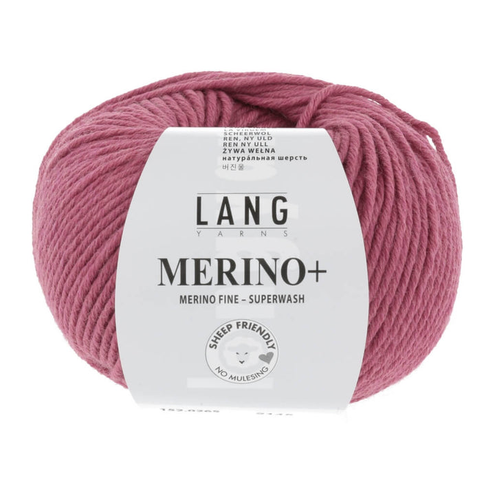 Lang Yarns 152.0265 - Himbeere Mélange Lang Yarns Merino+ - 50g Lieblingsgarn