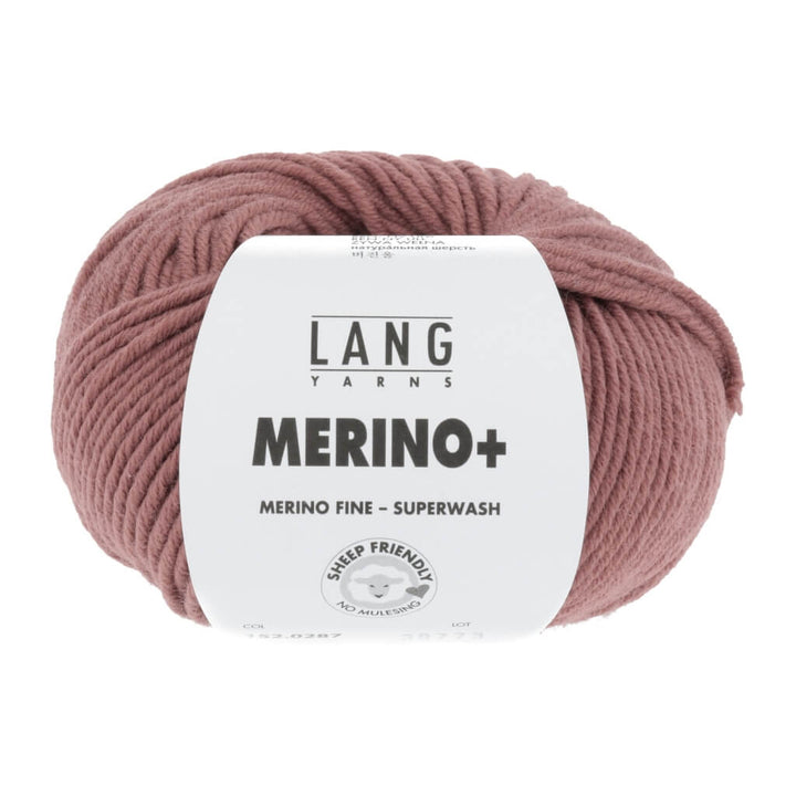 Lang Yarns 152.0287 - Rosenholz Lang Yarns Merino+ - 50g Lieblingsgarn