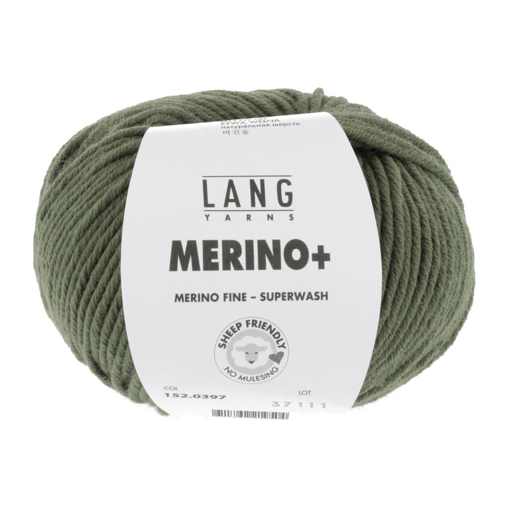 Lang Yarns 152.0397 - Olive Lang Yarns Merino+ - 50g Lieblingsgarn