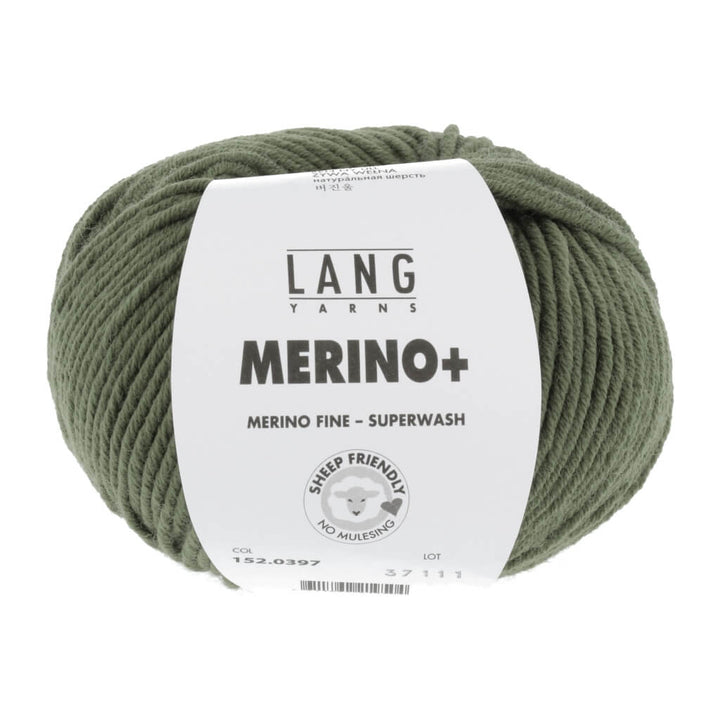 Lang Yarns 152.0397 - Olive Lang Yarns Merino+ - 50g Lieblingsgarn