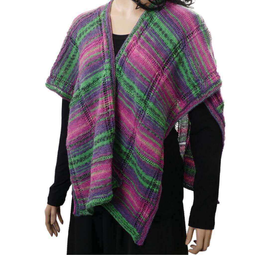 Poncho-Schal großes Karo Strickanleitung – Opal (PDF) – Produktansicht bei bei bei bei bei bei bei bei bei bei Lieblingsgarn