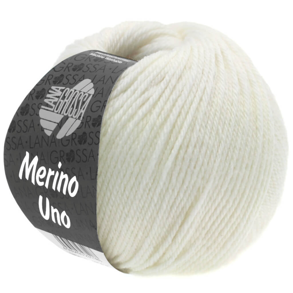Lana Grossa 2 - Ecru Lana Grossa Merino Uno 50 g Lieblingsgarn