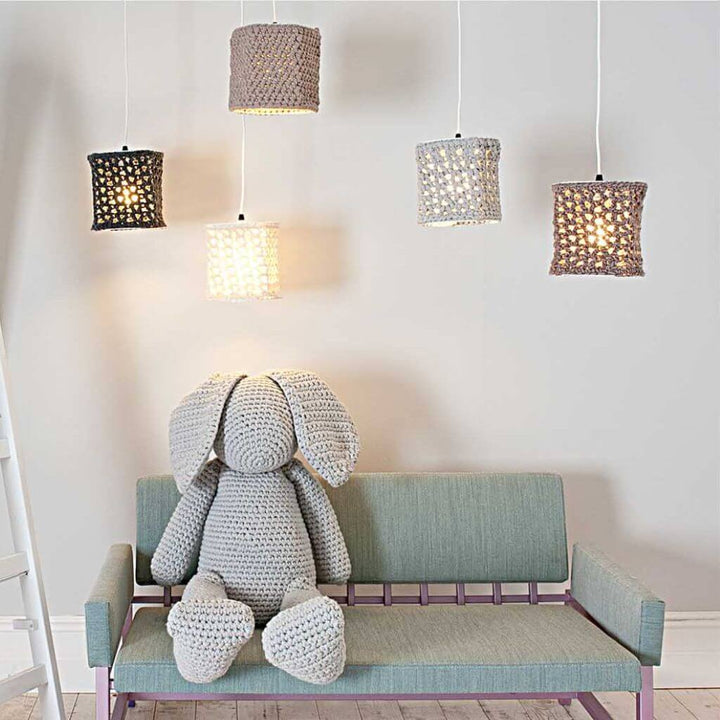 Rico Design Rico Design Lampenschirm weiß rund 20cm Lieblingsgarn