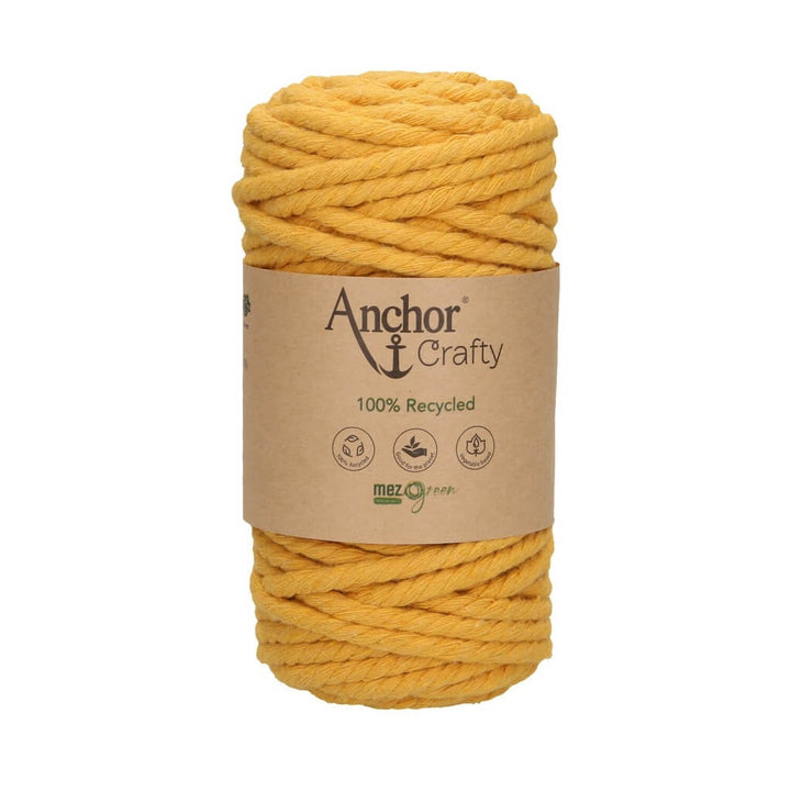 Anchor 108 - Mustard Anchor Crafty Makramee Garn 5 mm Lieblingsgarn