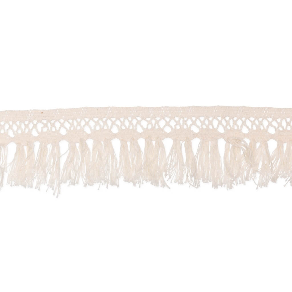 Halbach Halbach Fransenborte Makramee 4,3 cm x 3 m Lieblingsgarn