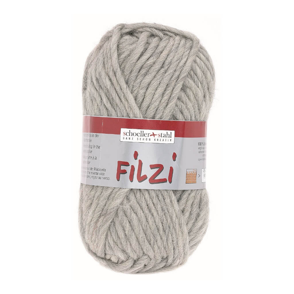 Schoeller + Stahl 30 - Silbermelier Schoeller+Stahl Filzi Uni 50g - Strickfilzwolle Lieblingsgarn