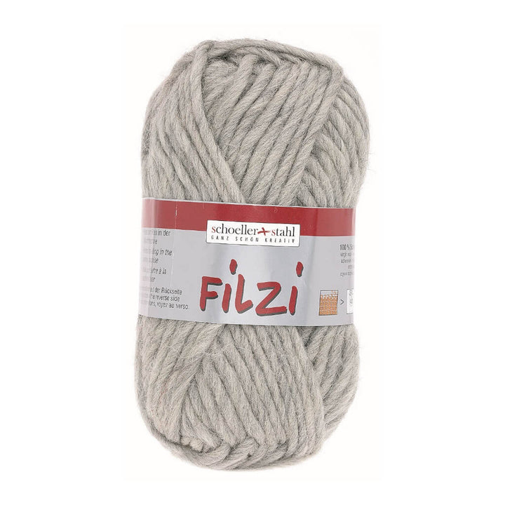 Schoeller + Stahl 30 - Silbermelier Schoeller+Stahl Filzi Uni 50g - Strickfilzwolle Lieblingsgarn