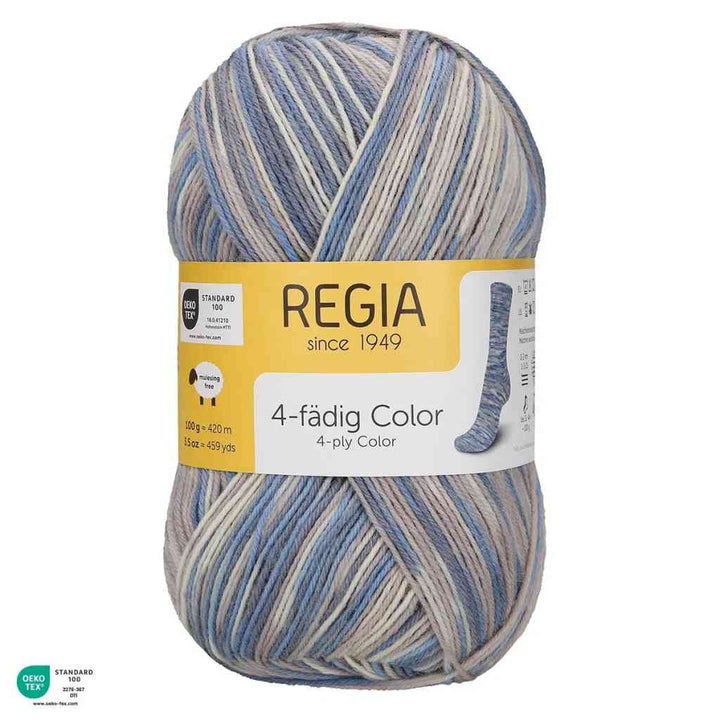 Schachenmayr Regia 4-Fädig Color 100g, Farbe 3054 Sylt Color – Polyamid und Schurwolle bei Lieblingsgarn