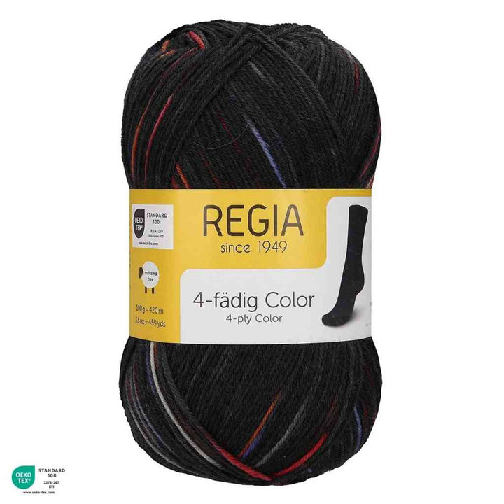 Schachenmayr Regia 4-Fädig Color 100g, Farbe 3057 Spot Graphit – Polyamid und Schurwolle bei Lieblingsgarn