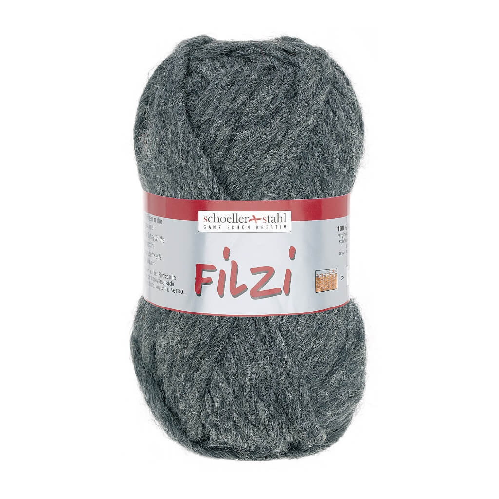Schoeller + Stahl 31 - Graumeliert Schoeller+Stahl Filzi Uni 50g - Strickfilzwolle Lieblingsgarn