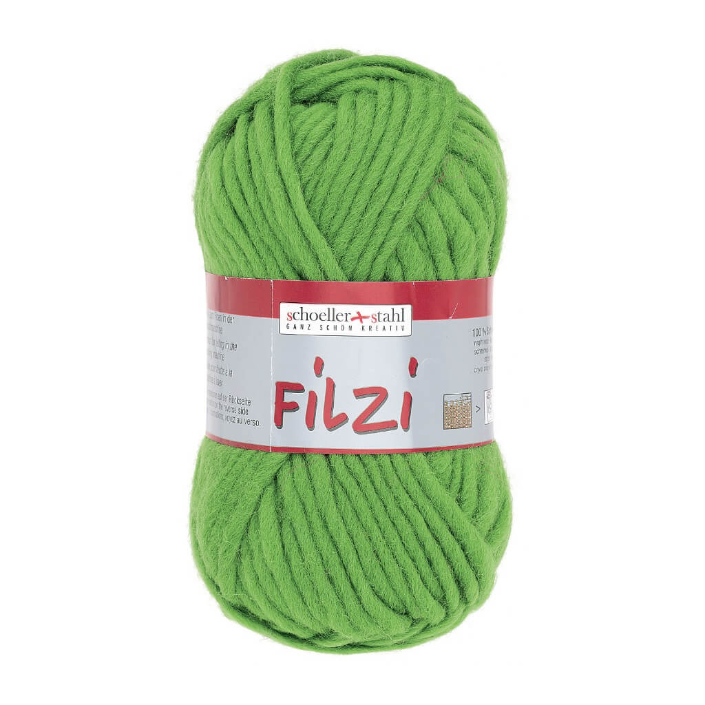 Schoeller + Stahl 33 - Gras Schoeller+Stahl Filzi Uni 50g - Strickfilzwolle Lieblingsgarn