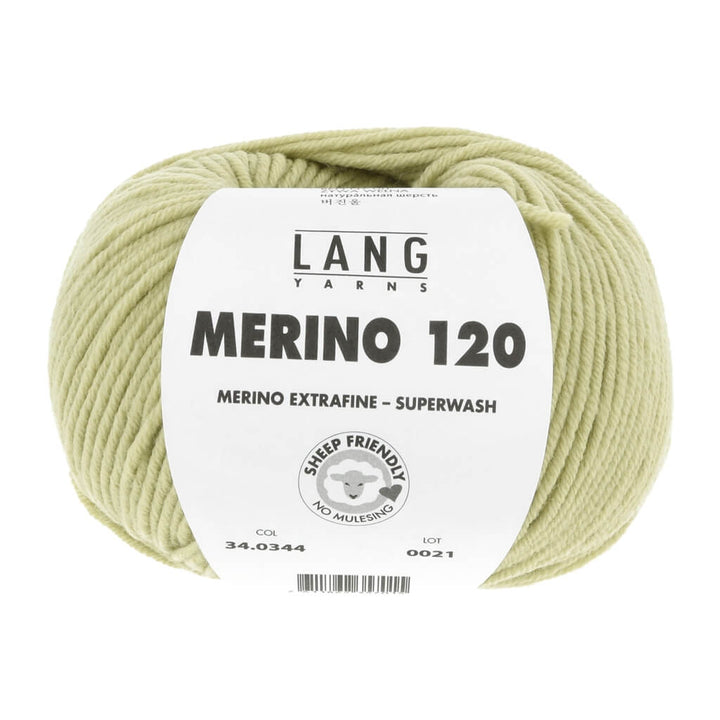 Lang Yarns 344 - Lime Lang Yarns Merino 120 Lieblingsgarn