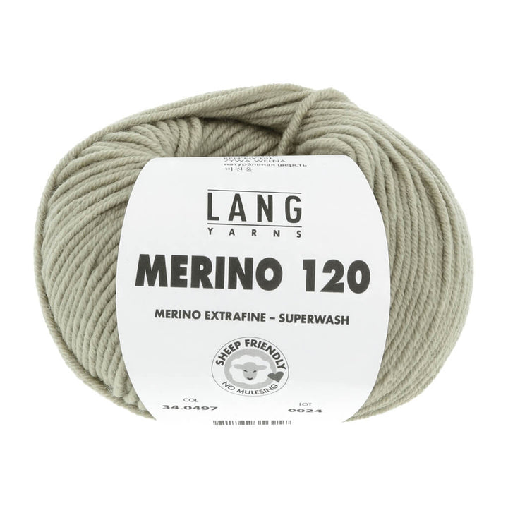 Lang Yarns 497 - Moos Lang Yarns Merino 120 Lieblingsgarn