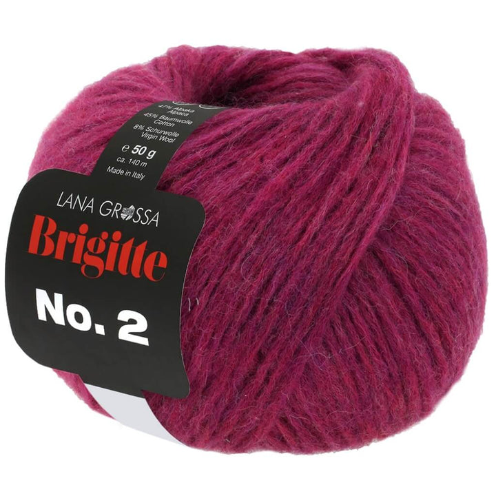 Lana Grossa 38 - Fuchsia Lana Grossa Brigitte No. 2 50 g Lieblingsgarn