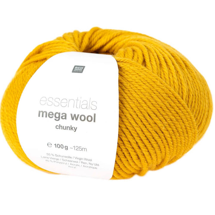 Rico Design 006 - Senf Rico Design Essentials Mega Wool Chunky 100g Lieblingsgarn