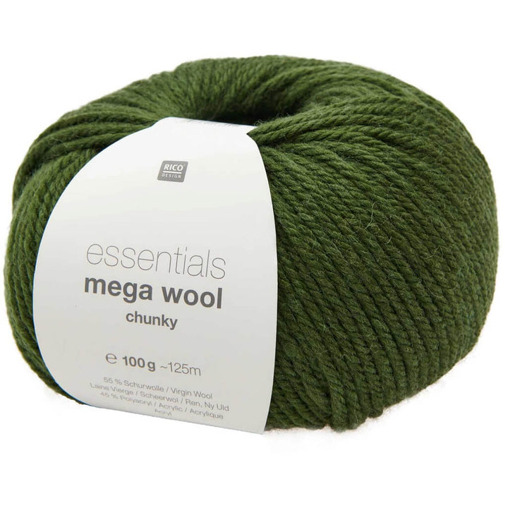 Rico Design 032 - Moos Rico Design Essentials Mega Wool Chunky 100g Lieblingsgarn