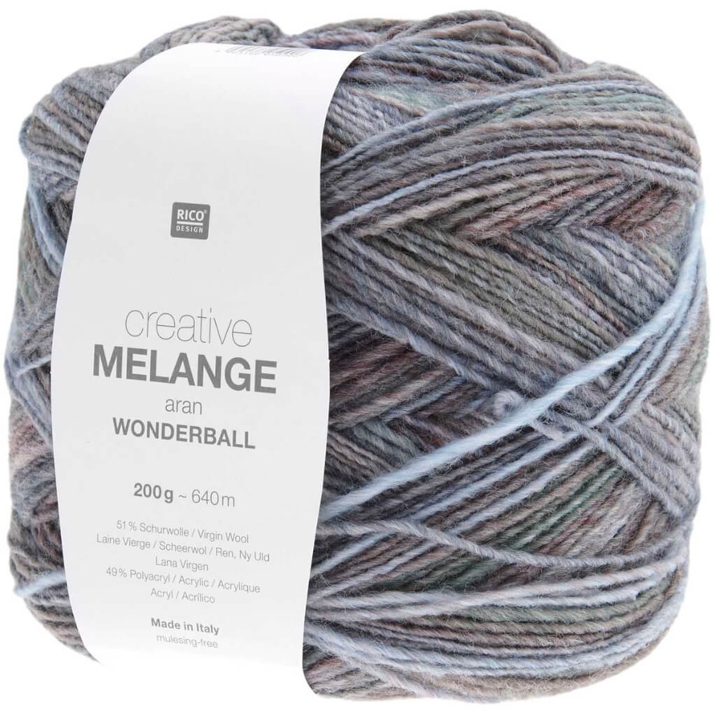 Rico Design 028 - Clouds Rico Design Creative Melange Aran Wonderball 200g Lieblingsgarn