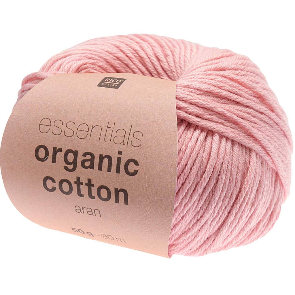Rico Design 006 - Rosa Rico Design Essentials Organic Cotton Aran 50g Lieblingsgarn