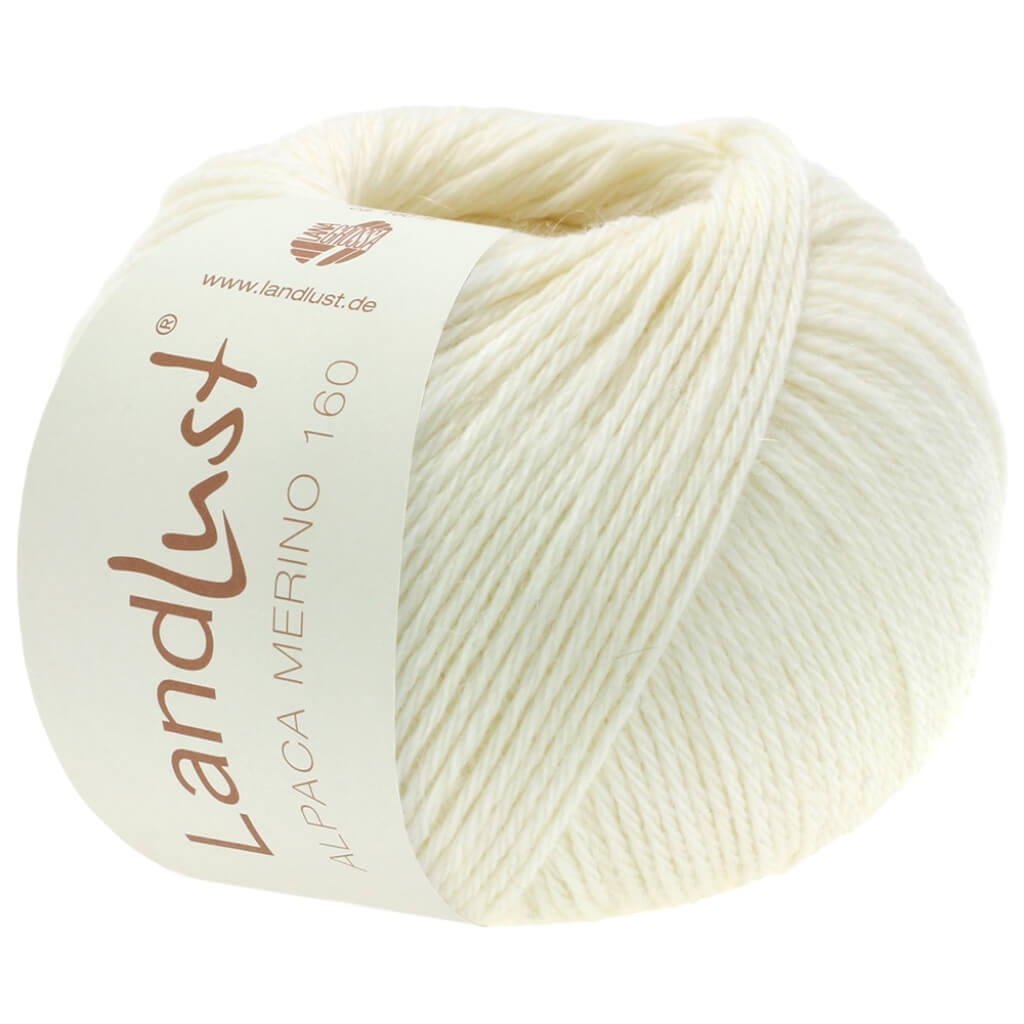 Lana Grossa 401 - Rohweiß Lana Grossa Landlust Alpaka Merino 160 50 g Lieblingsgarn