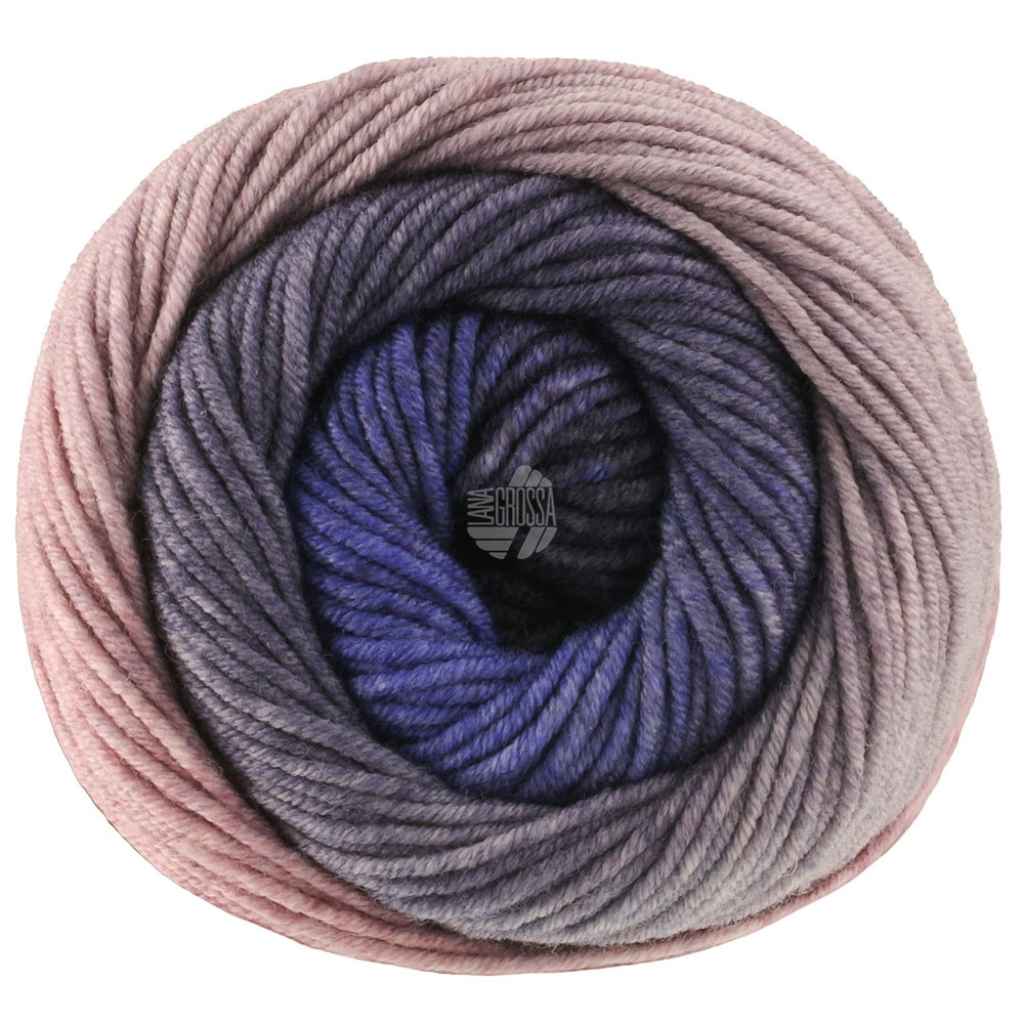Lana Grossa Cool Wool Big Color, Farbe 4047 Pflaume/Anthrazit/Royal/Blaugrau/Graulila – Merino und bei Lieblingsgarn
