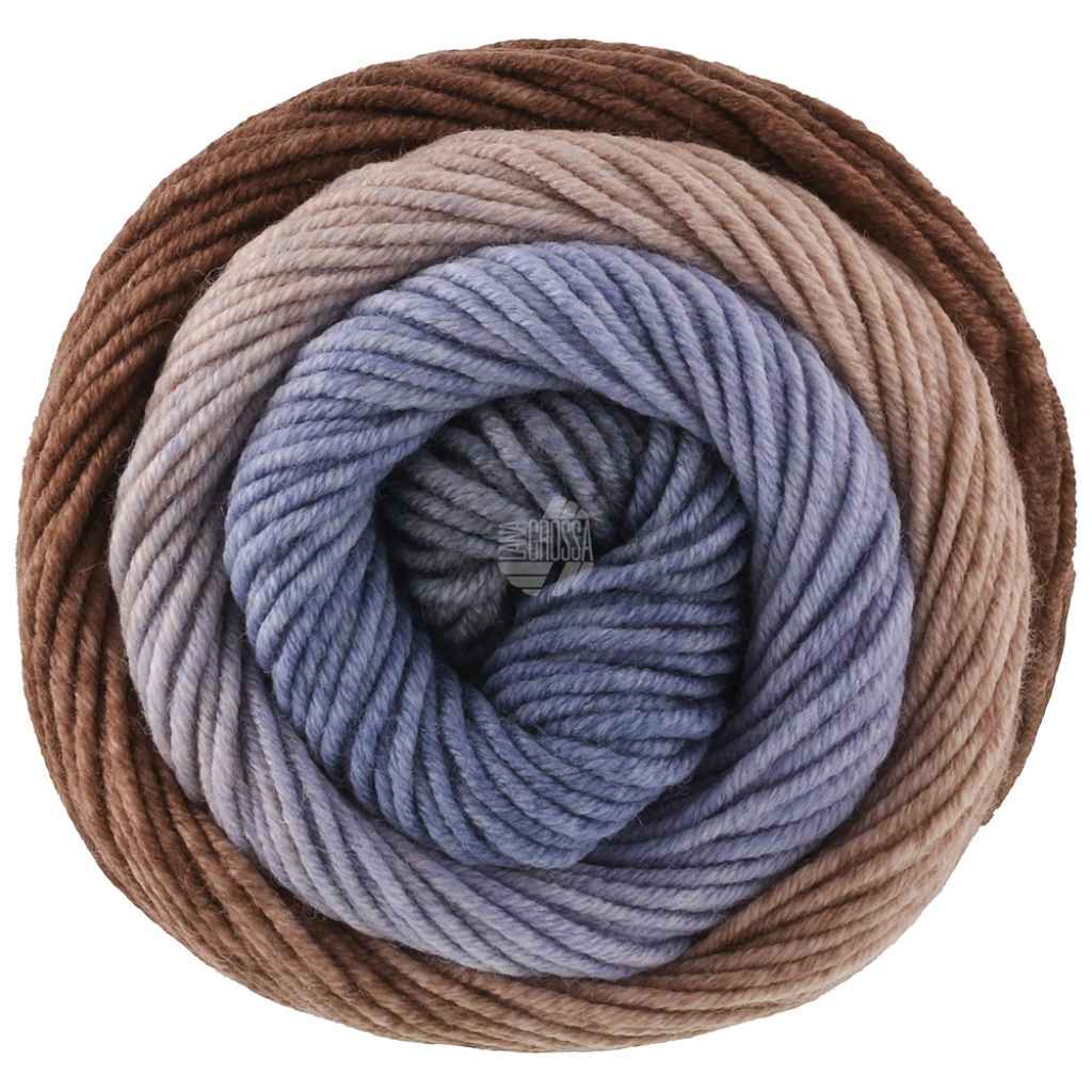Lana Grossa Cool Wool Big Color, Farbe 4050 Taupe/Graubraun/Graublau/Marine/Himmelblau – Merino und bei Lieblingsgarn