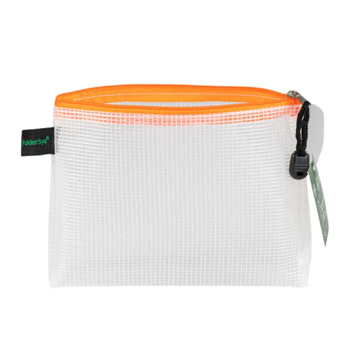 FolderSys FolderSys Kleinkram-Beutel für Format A6 mit 40mm Dehnfalte - orange Lieblingsgarn
